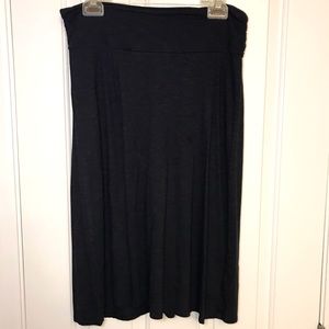 Horny toad midi black midi skirt, sz small